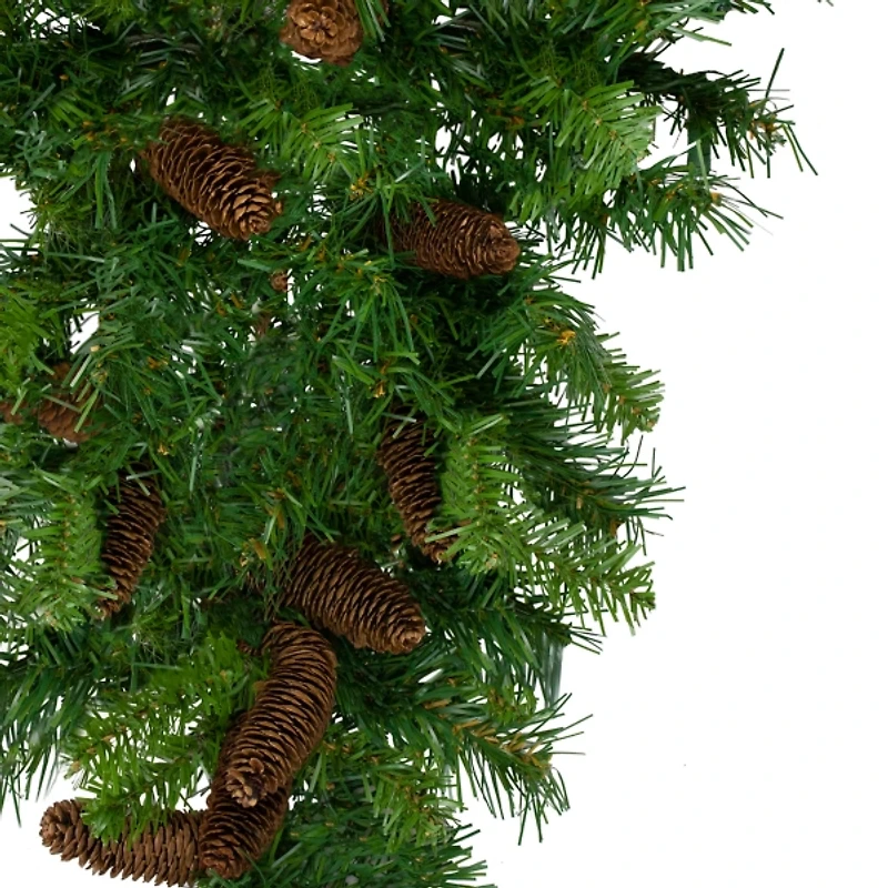 Dakota Red Pinecone Teardrop Swag