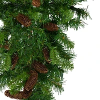 Dakota Red Pinecone Teardrop Swag