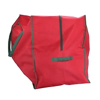 Red and Green Christmas Storage Bag with ID Window