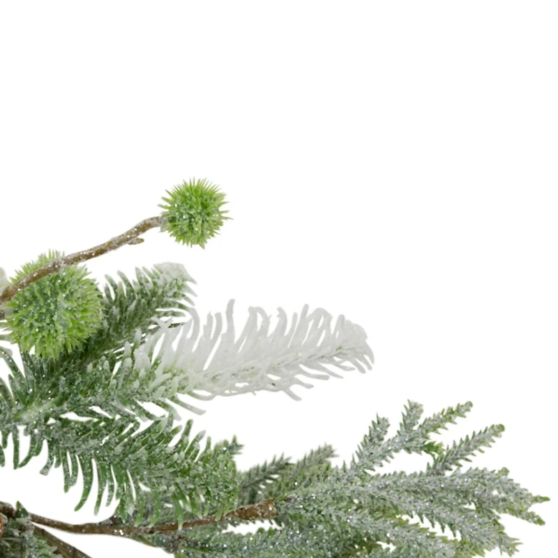 Frosted Evergreen and Pinecone Forest Garland