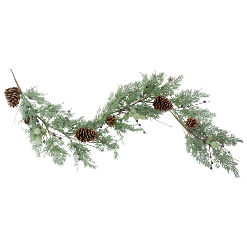 Blueberry Pinecone Winter Forest Garland