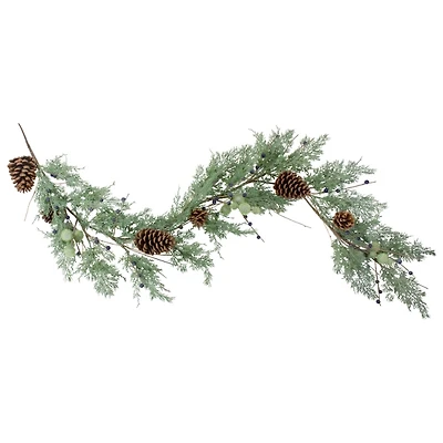Blueberry Pinecone Winter Forest Garland