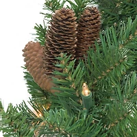 Dakota Pinecone Clear LED Lit Garland, 108 in.