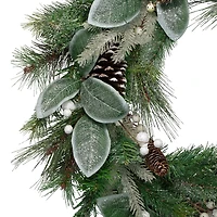 Glitter Frost Berry Pine Christmas Wreath