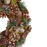 Frosty Pinecones and Berries Mini Wreath