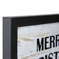 Black White Winter Scene LED Canvas Art Print