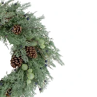 Pine and Blueberry Wreath