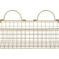 Antique Gold 2-pc. Wire Basket Set