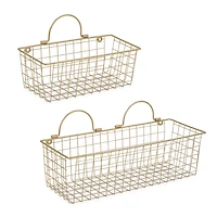 Antique Gold 2-pc. Wire Basket Set