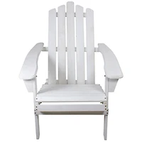 White Folding Wooden Adirondack Chair
