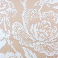 Beige Roses Outdoor Area Rug, 4x6