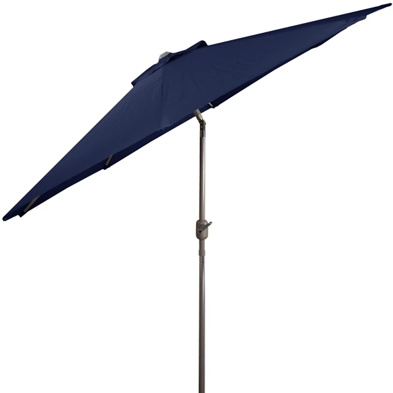 Dark Navy Tilt Hand Crank Outdoor Umbrella