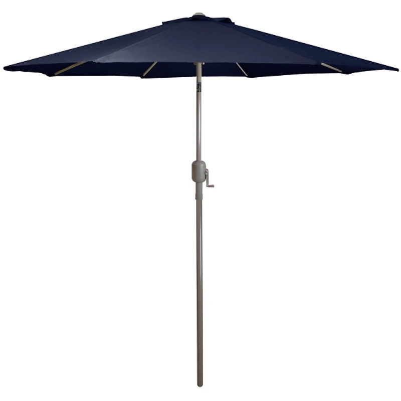 Dark Navy Tilt Hand Crank Outdoor Umbrella
