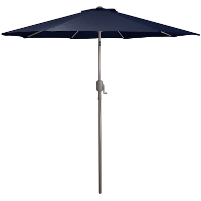 Dark Navy Tilt Hand Crank Outdoor Umbrella