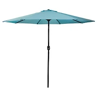 Turquoise Tilt Hand Crank Outdoor Umbrella