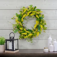 Yellow Daisy Berry Spring Wreath