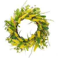 Yellow Daisy Berry Spring Wreath