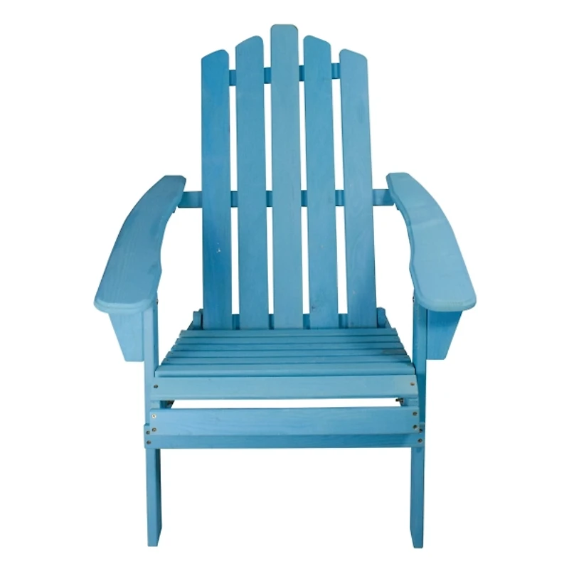 Ocean Blue Outdoor Folding Adirondack Chair