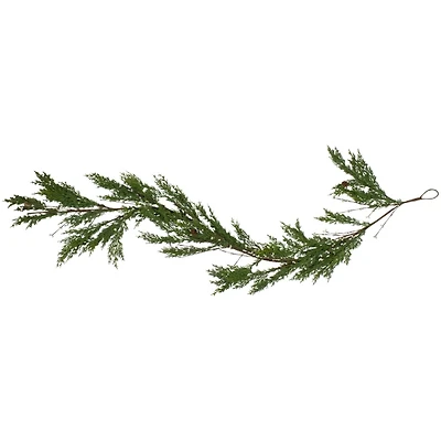 White Berry Cypress Branch Garland, 72 in.