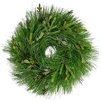 Swirled Green Glitter Grass Mini Wreath
