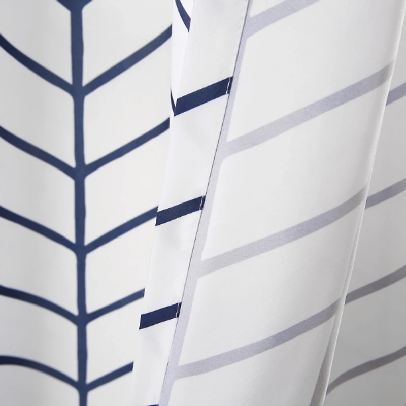 Navy Chevron 2-pc. Panel Curtain Set, 84 in.