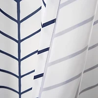 Navy Chevron 2-pc. Panel Curtain Set, 84 in.