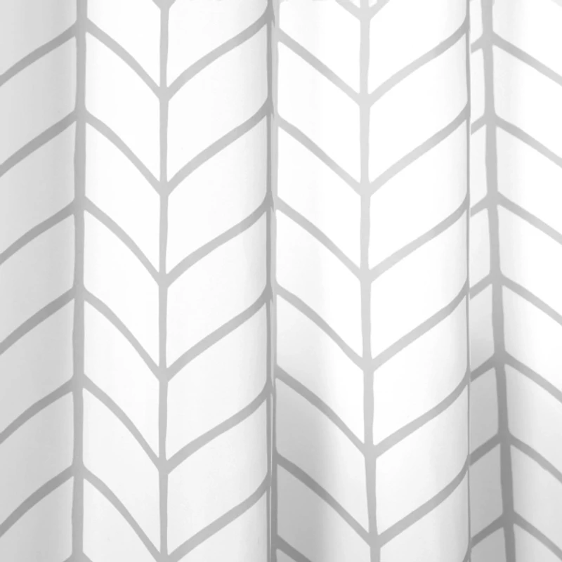 Gray Chevron 2-pc. Curtain Panel Set, 84 in.