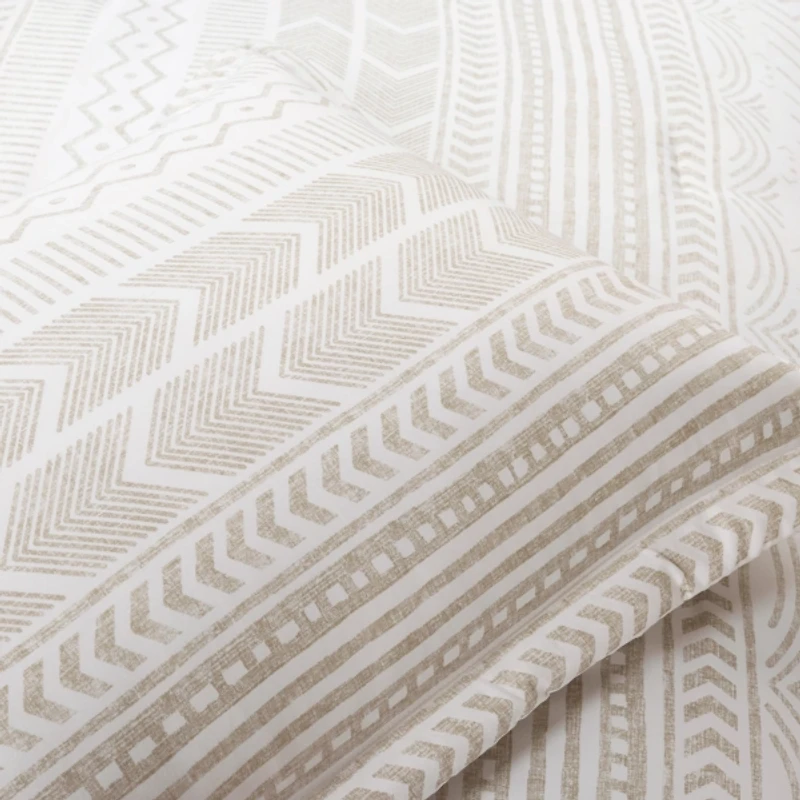 Taupe Geometric Full/Queen 5-pc. Comforter Set