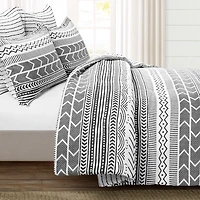 Black White Geometric King 5-pc. Comforter Set
