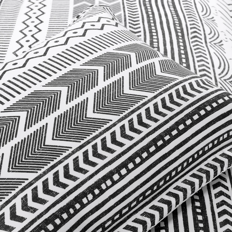 Black White Geometric King 5-pc. Comforter Set