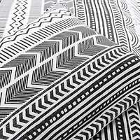Black White Geometric King 5-pc. Comforter Set