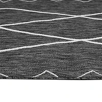 Gray Connected Diamond Outdoor Area Rug, 8x10