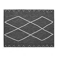 Gray Connected Diamond Outdoor Area Rug, 8x10