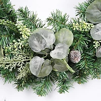 Christmas Eucalyptus Pine Mix Pre-Lit Wreath