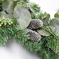Christmas Eucalyptus Pine Mix Pre-Lit Wreath