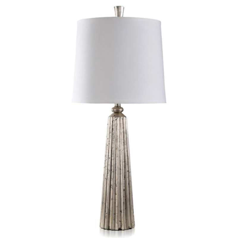 Silver Leaf Slender Table Lamp