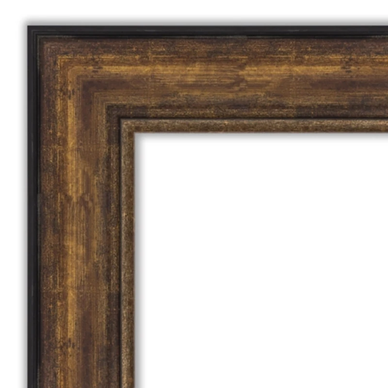 Bronze Frame Beveled Mirror, 43.5x31.5 in.