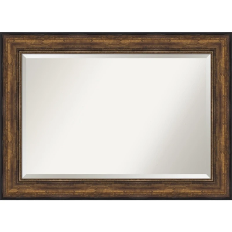 Bronze Frame Beveled Mirror, 43.5x31.5 in.