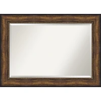 Bronze Frame Beveled Mirror, 43.5x31.5 in.