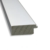 Cabinet White Narrow Frame Beveled Mirror