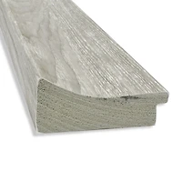 Dove Gray Scoop Frame Beveled Mirror, 42x30 in.