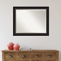 Espresso Bronze Frame Beveled Mirror