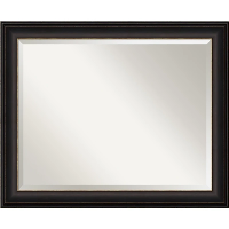 Espresso Bronze Frame Beveled Mirror