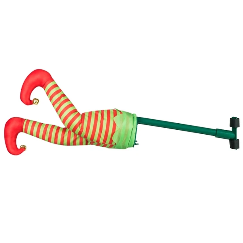 Kicking Elf Legs Christmas Tree Decoration