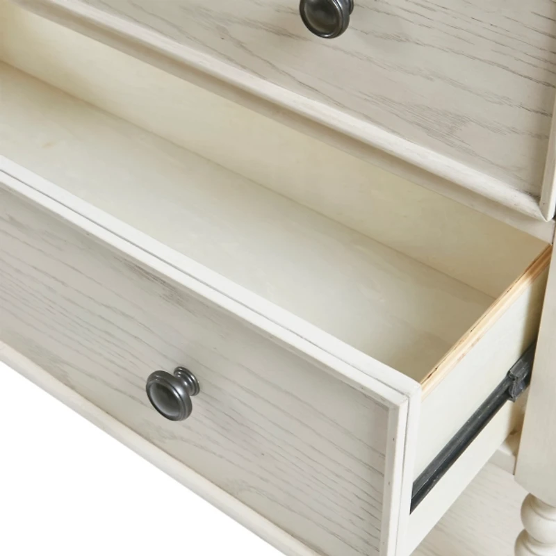 Wood Turned Legs 2-Drawer Chest