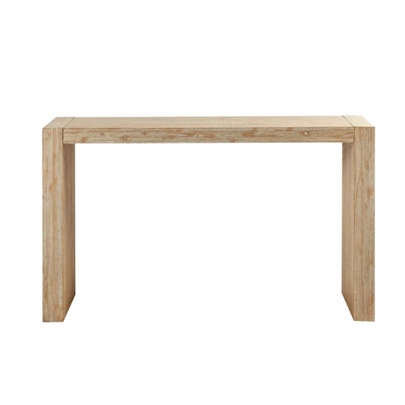Natural Wood Frame Console Table