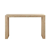 Natural Wood Frame Console Table