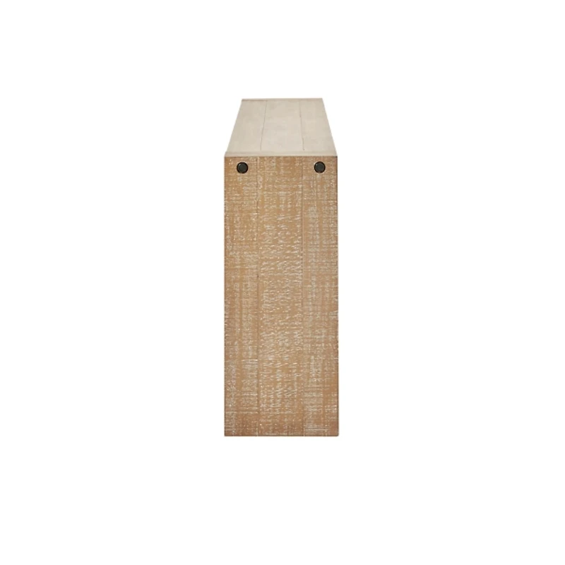 Natural Wood Frame Console Table