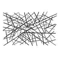 Dark Gray Metal Abstract Scattered Wall Sculpture