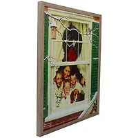 Rockwell Family Waving Window LED Canvas Art Print